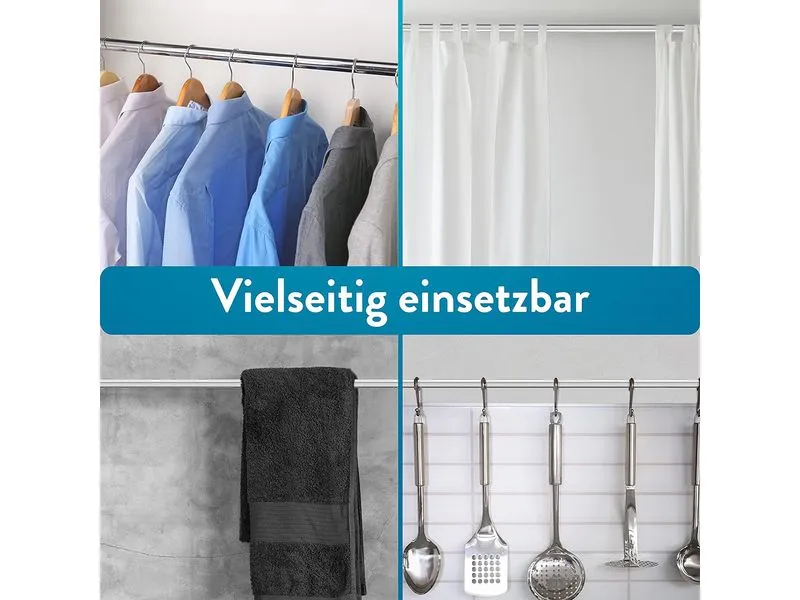 Benkstein Duschvorhangstange 6 x 124.5 cm, Silber Benkstein Duschvorhangstange 6 x 124.5 cm, Silber