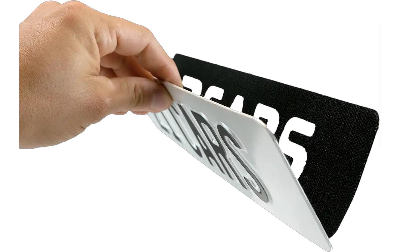 21CARS Klett Kennzeichenhalter Set Premium