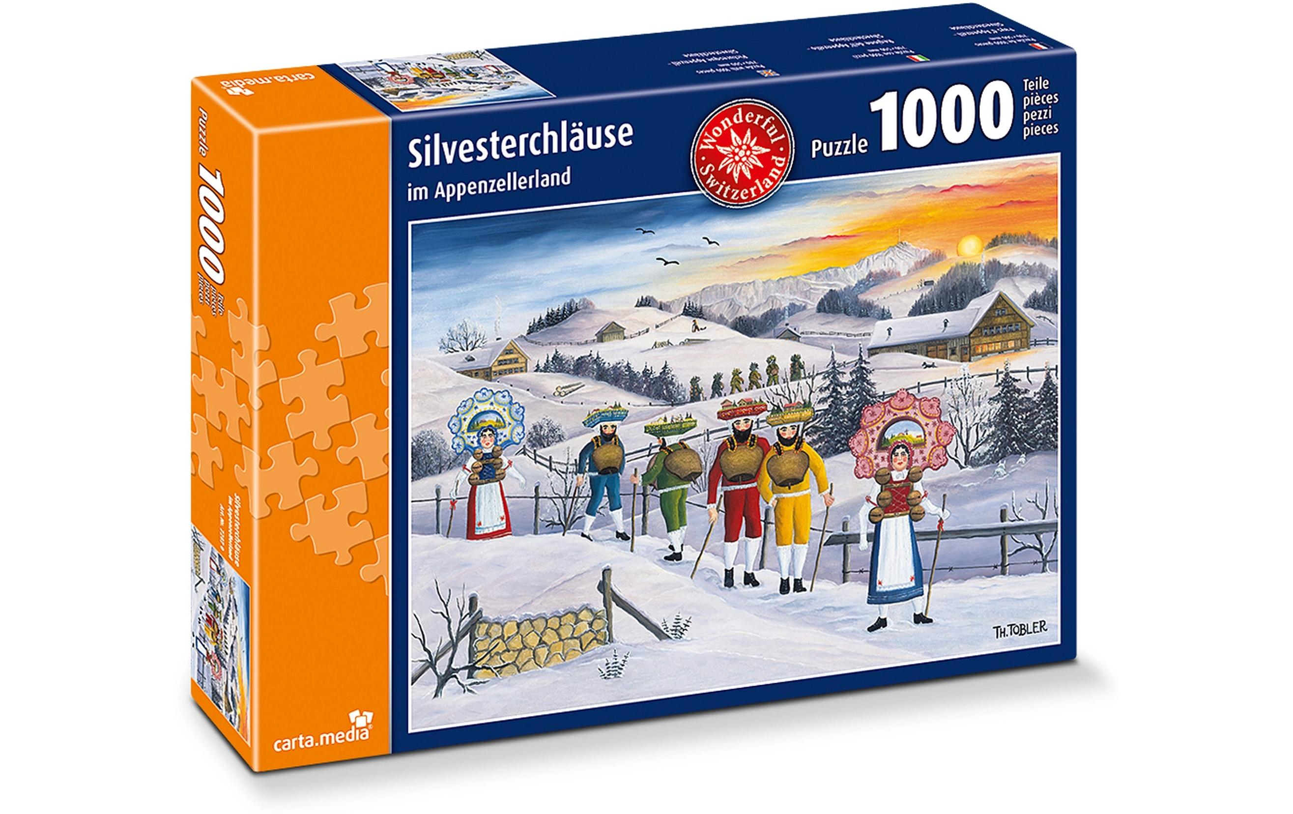 Carta.Media Puzzle Silvesterchläuse im Appenzellerland