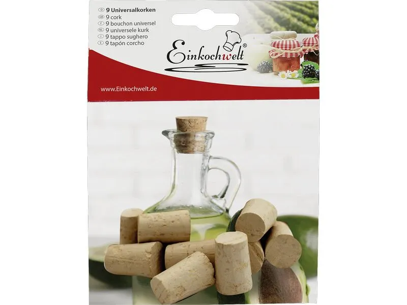 Einkochwelt Einkochwelt Korken 9 Stück 0 ml, 9 Stück
