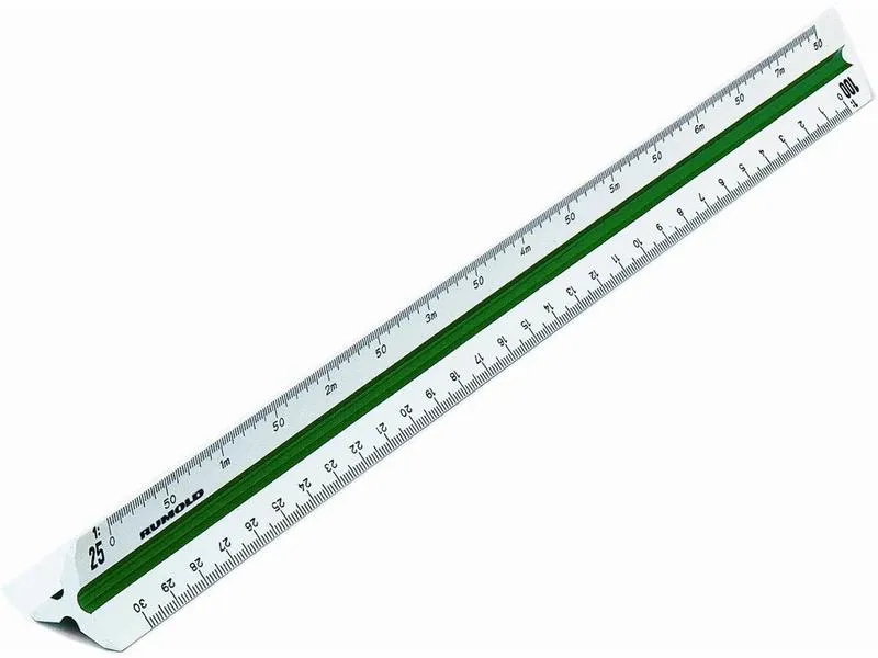 Rumold Dreikant-Lineal Architect Massstab 1:1, 30 cm Rumold Dreikant-Lineal Architect Massstab 1:1, 30 cm
