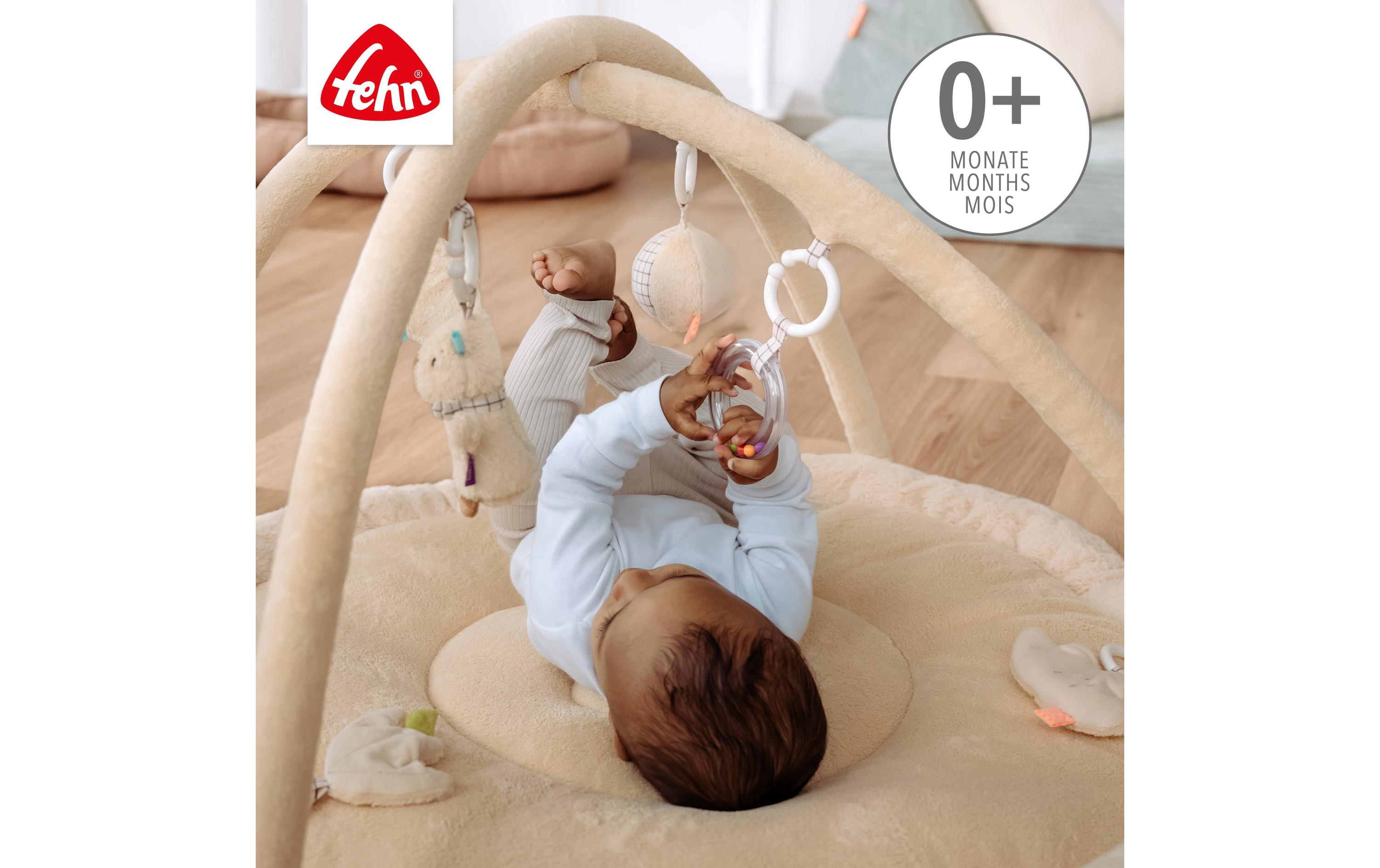 fehn 3-D-Activity-Decke Capybara Beige / Braun, Ø 85 cm