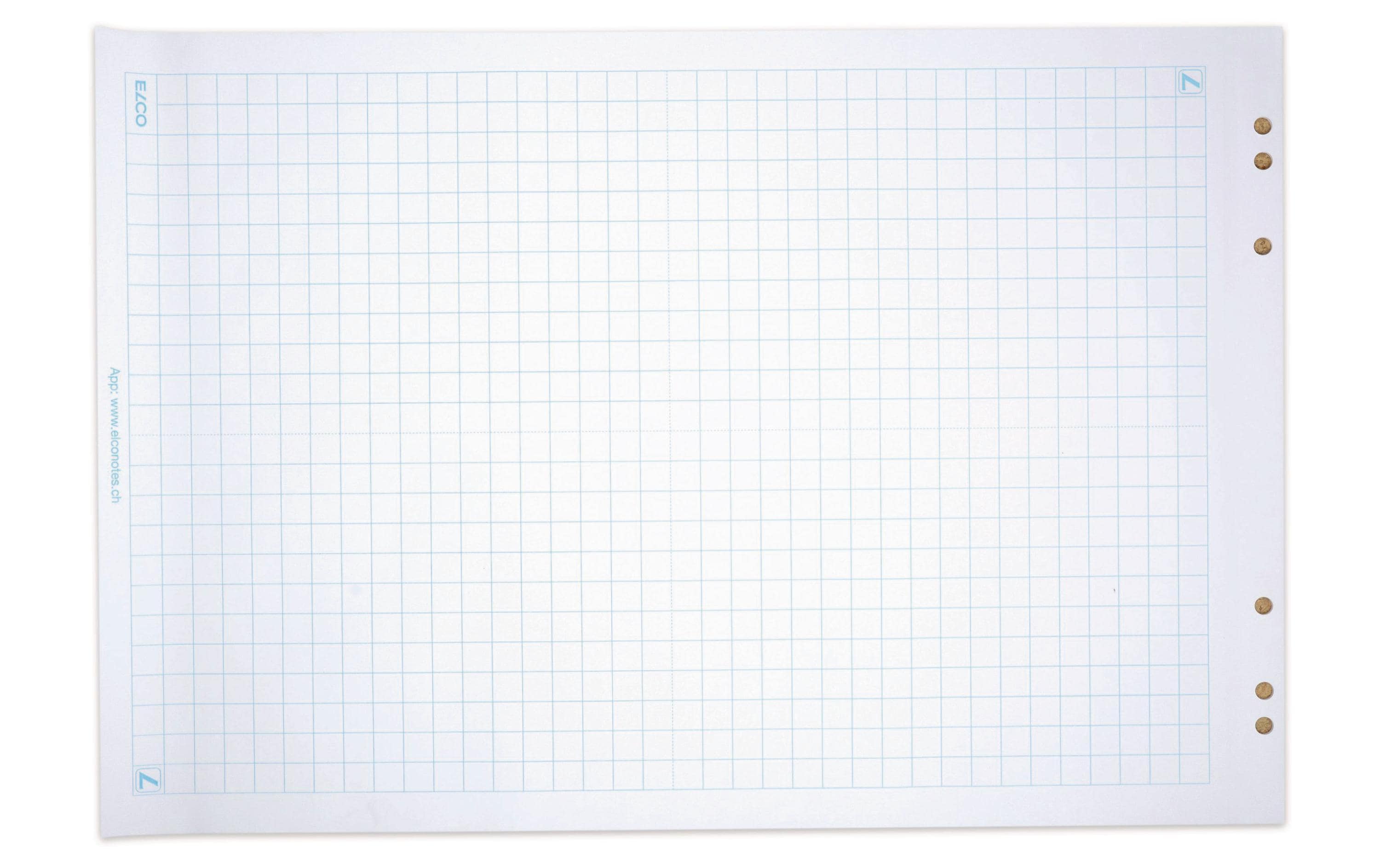 ELCO Flipchart 67 cm x 99 cm Kariert, 5 Blöcke