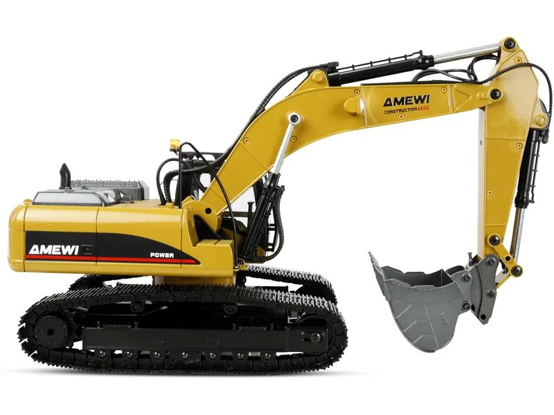 Amewi Kettenbagger G705E Vollmetall 1:14 Gelb