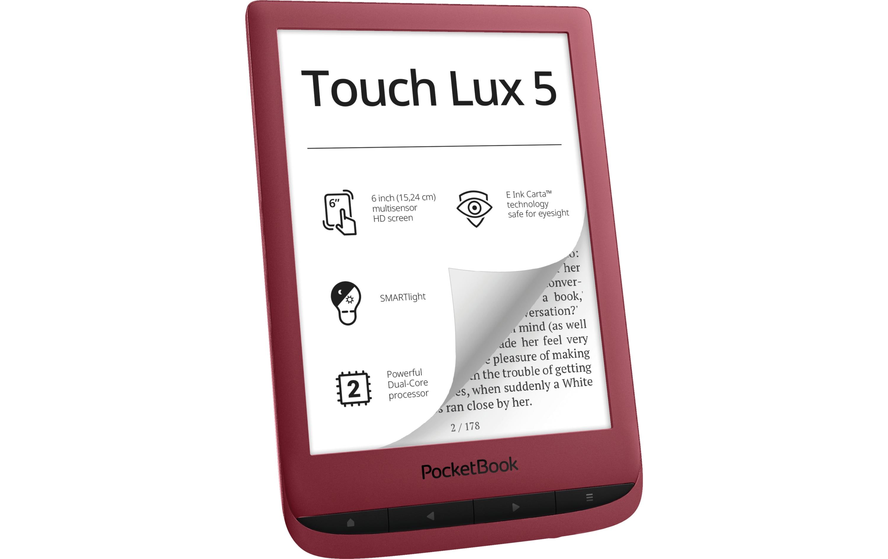 PocketBook E-Book Reader Touch Lux 5 Rot