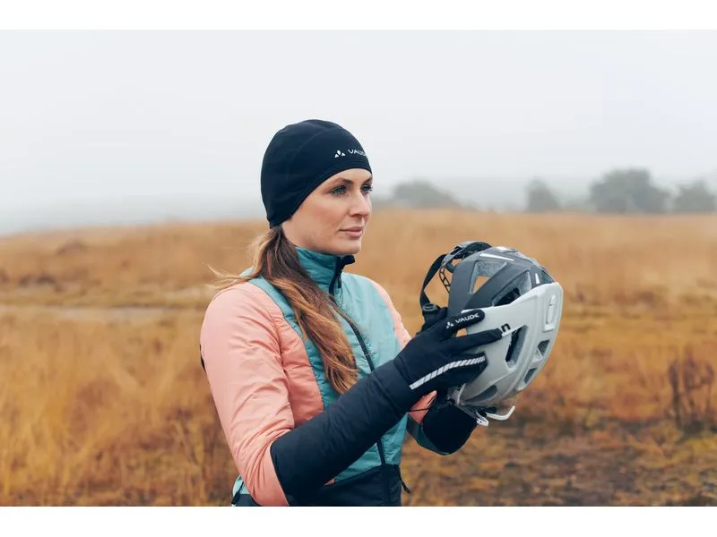 VAUDE Mütze Bike Cap Warm Schwarz/Weiss, L