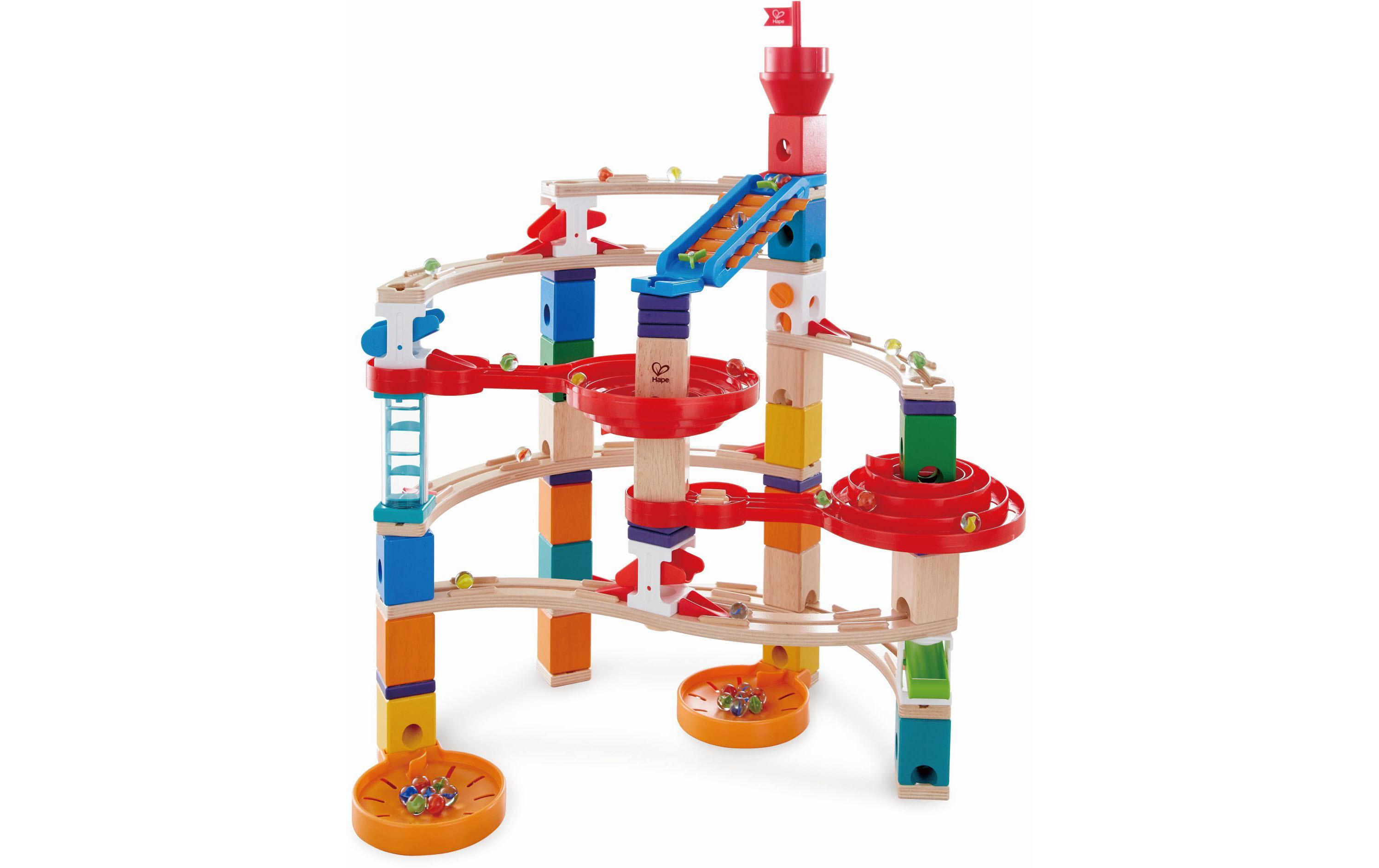 Hape Kugelbahn Quadrilla Super Spiralburg & Endspurt