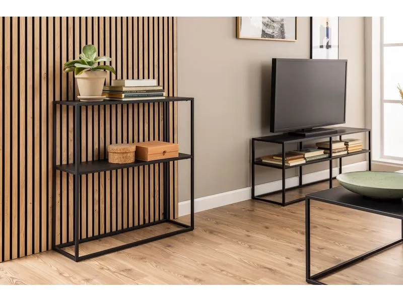 AC Design Konsolentisch Newton 79,5 x 26 x 80,5 cm, Schwarz AC Design Konsolentisch Newton 79,5 x 26 x 80,5 cm, Schwarz