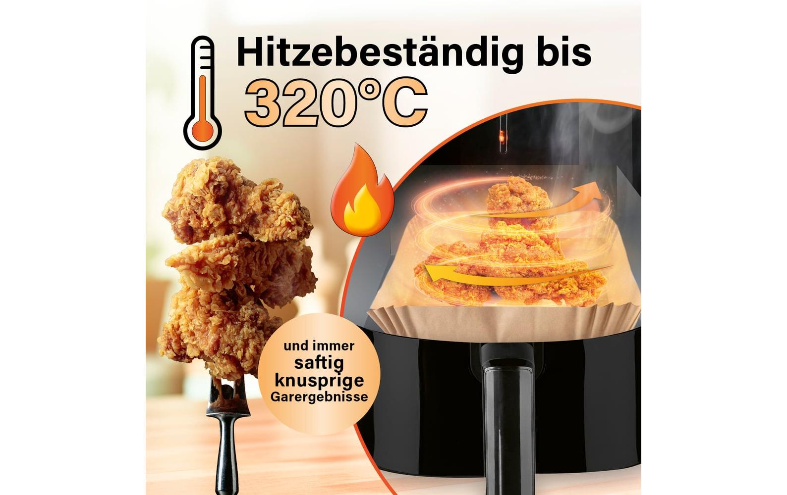 GOURMETmaxx Backpapier 100 Stück, 22 x 14 x 4.5 cm