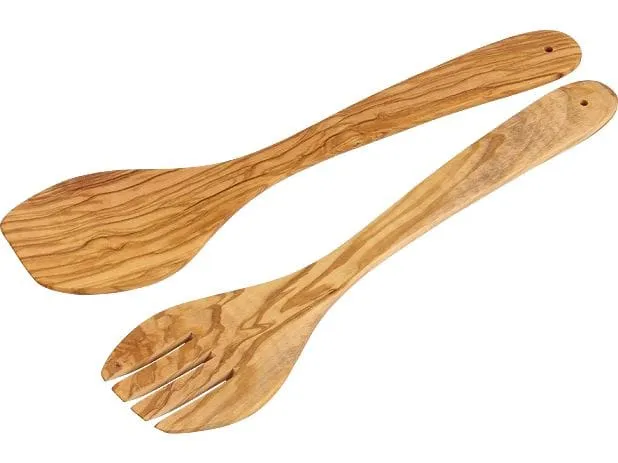 Kesper Salatbesteck Olivenholz Braun 30 cm Kesper Salatbesteck Olivenholz Braun 30 cm