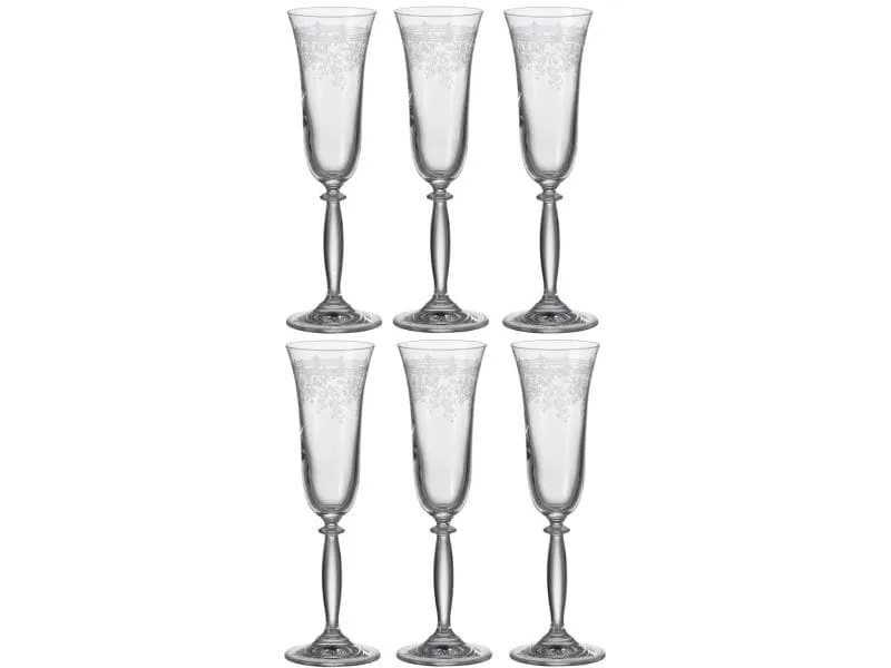 Montana Champagnerglas Avalon 180 ml, 6 Stück, Transparent 