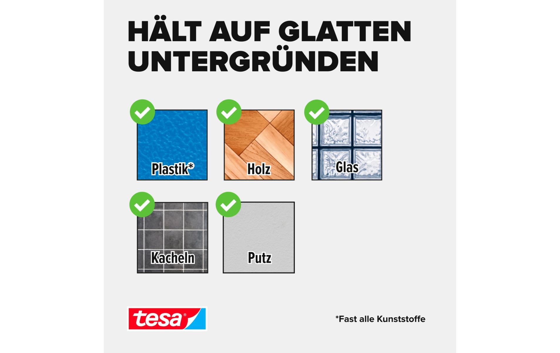 tesa Montageband Powerbond transparent, 1.5m x 19 mm