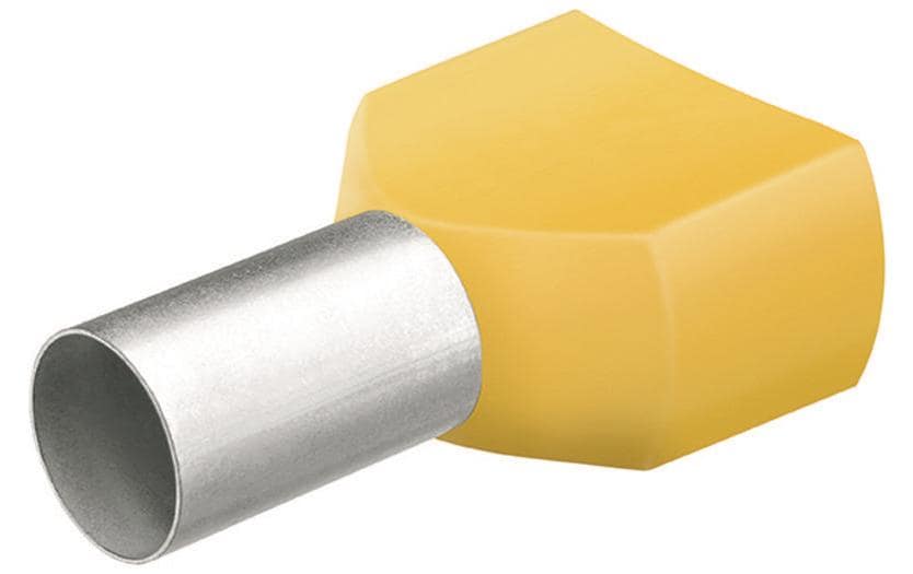 Knipex Aderendhülsen Twin 26 x 14 mm Gelb, 50 Stück Knipex Aderendhülsen Twin 26 x 14 mm Gelb, 50 Stück