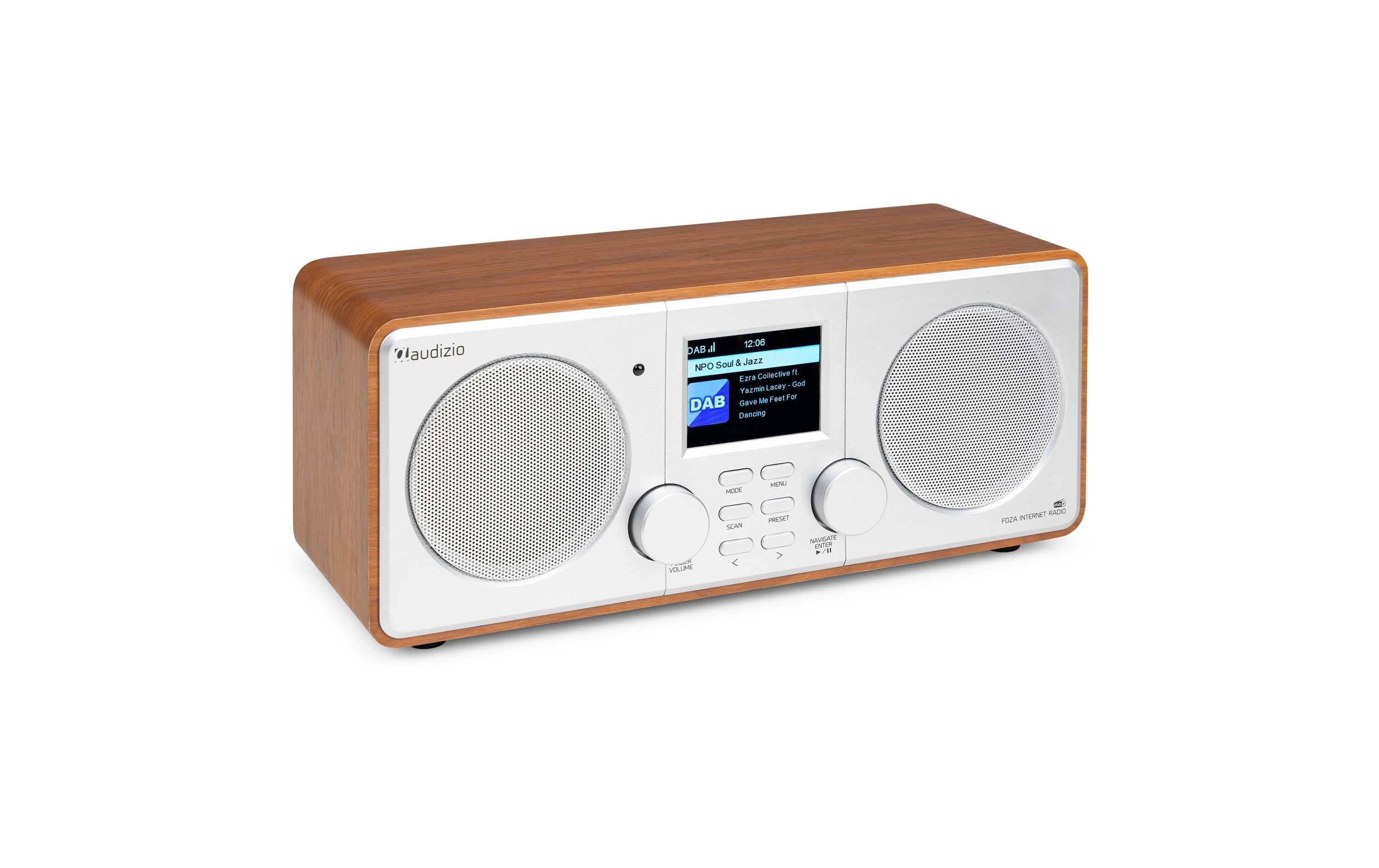 Audizio DAB+ Radio Foza Braun/Silber