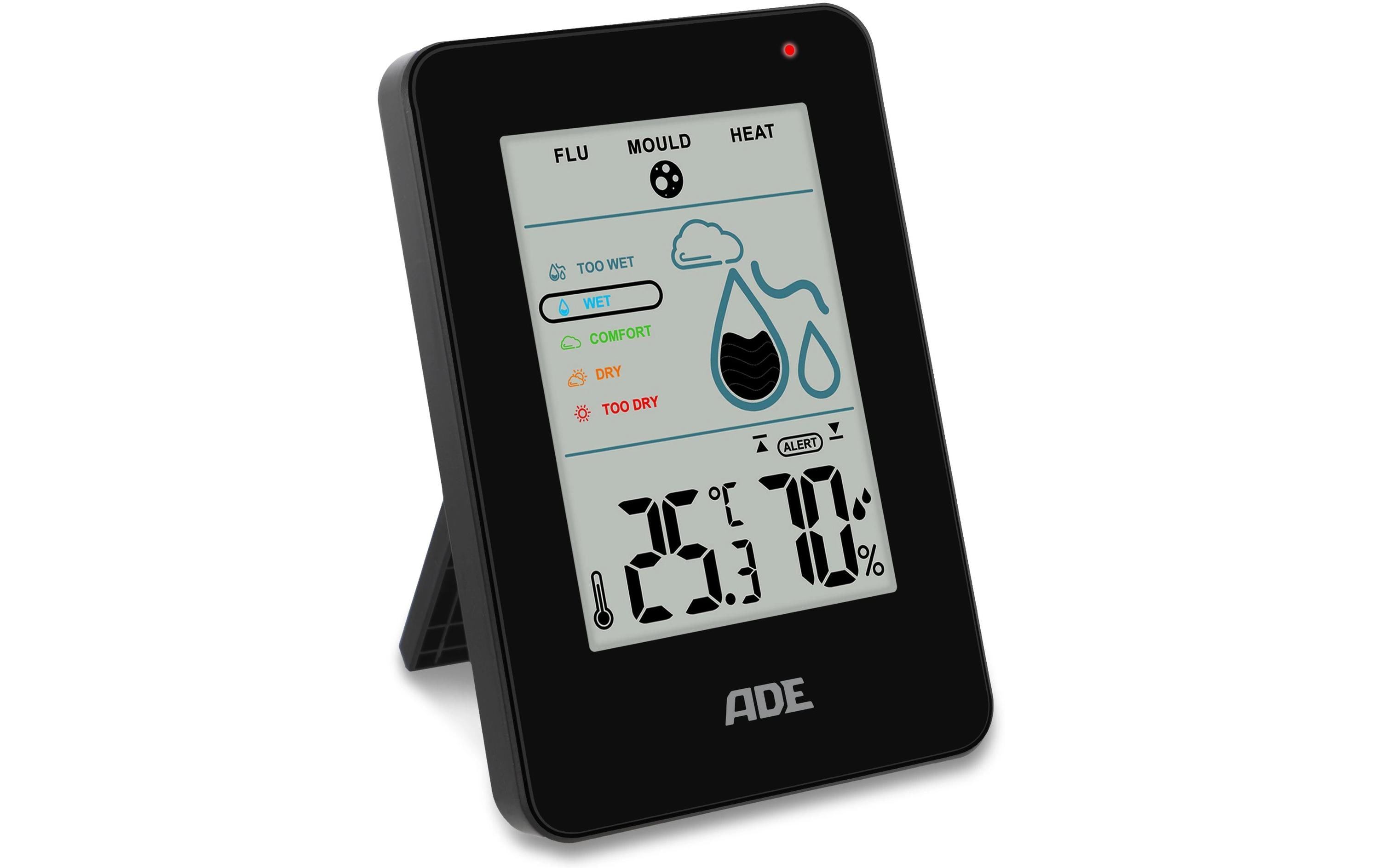 ADE Thermo-/Hygrometer digital Schwarz