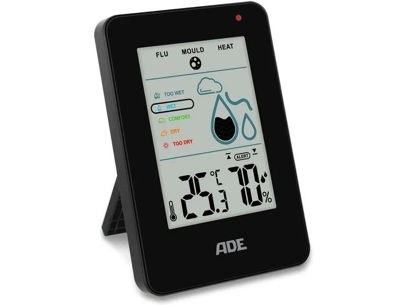 ADE Thermo-/Hygrometer digital Schwarz