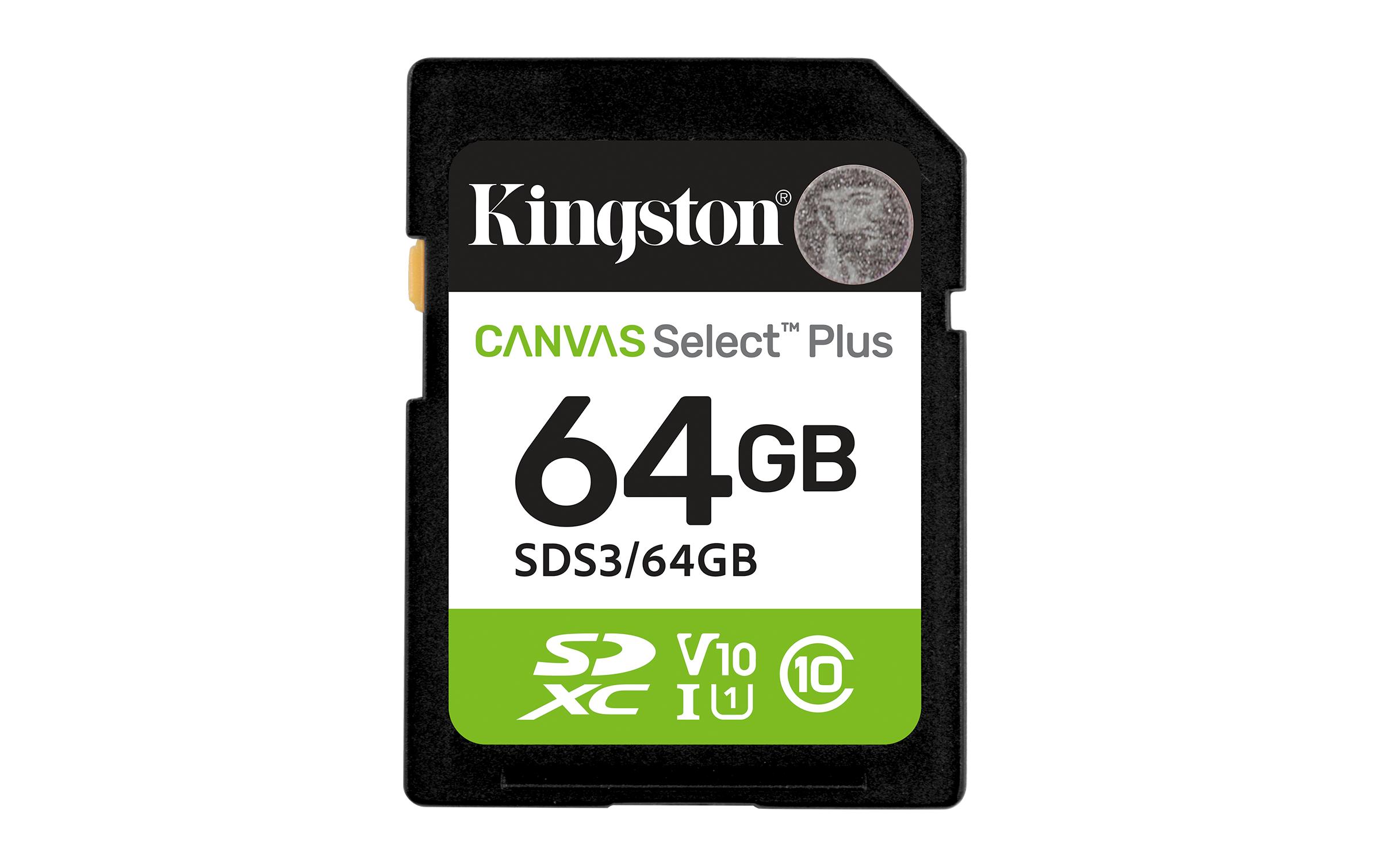 Kingston SDXC-Karte Canvas Select Plus Gen3 64 GB