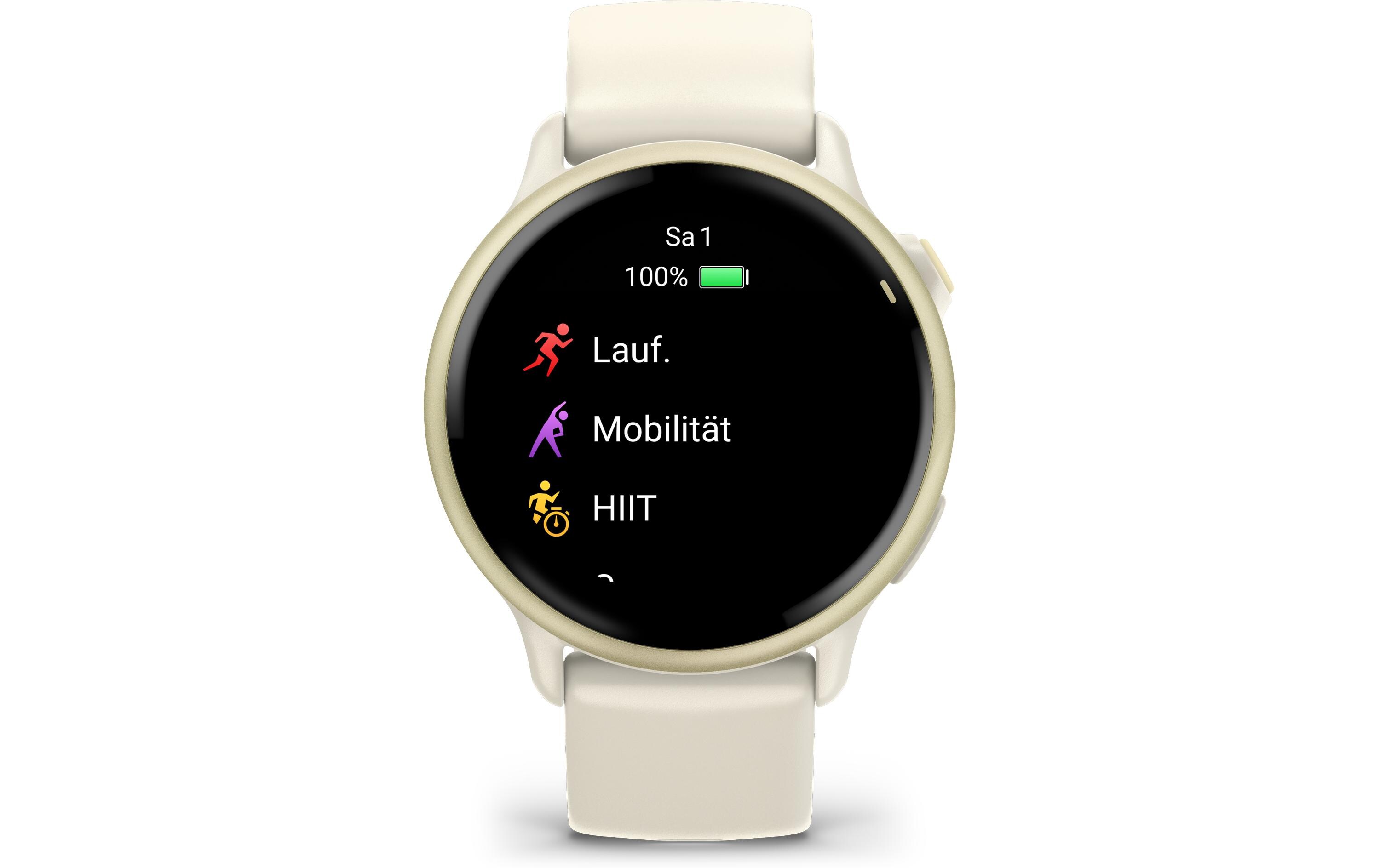 GARMIN GPS-Sportuhr Vivoactive 6 Weiss
