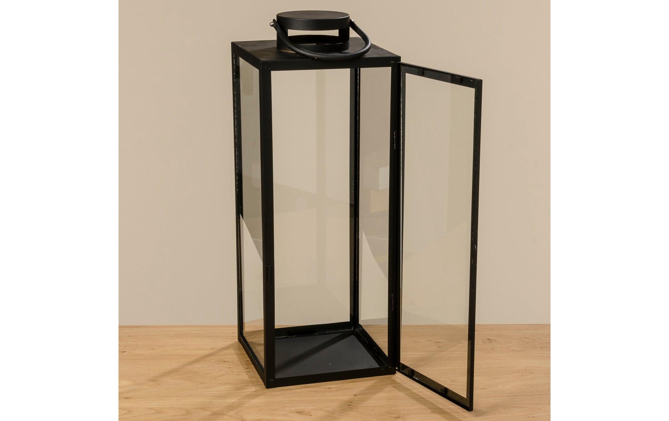 Boltze Laterne Arana 3-teilig, Braun/Transparent