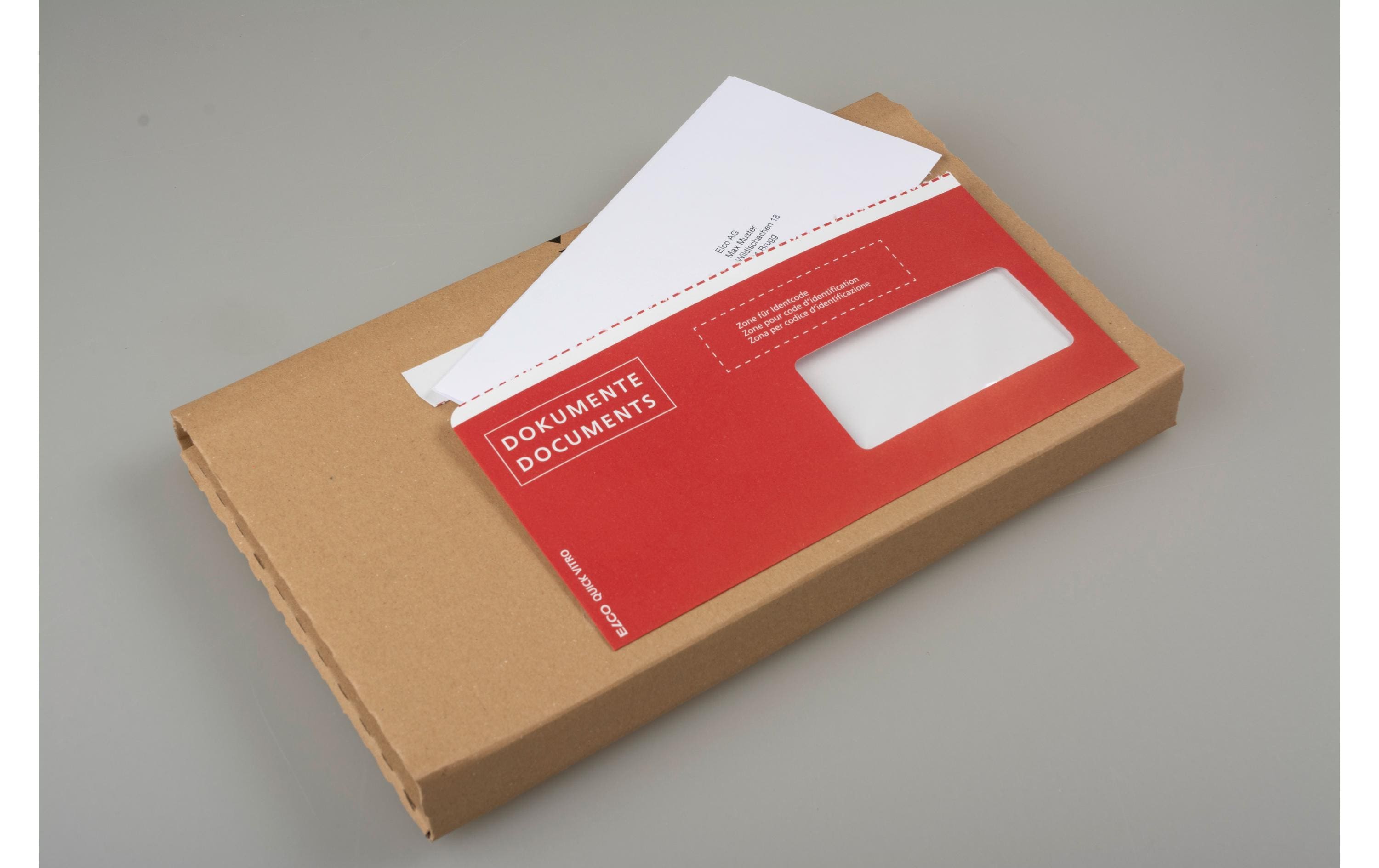 ELCO Dokumententasche aus Papier C5/6 Fenster rechts, 250 Stück ELCO Dokumententasche aus Papier C5/6 Fenster rechts, 250 Stück