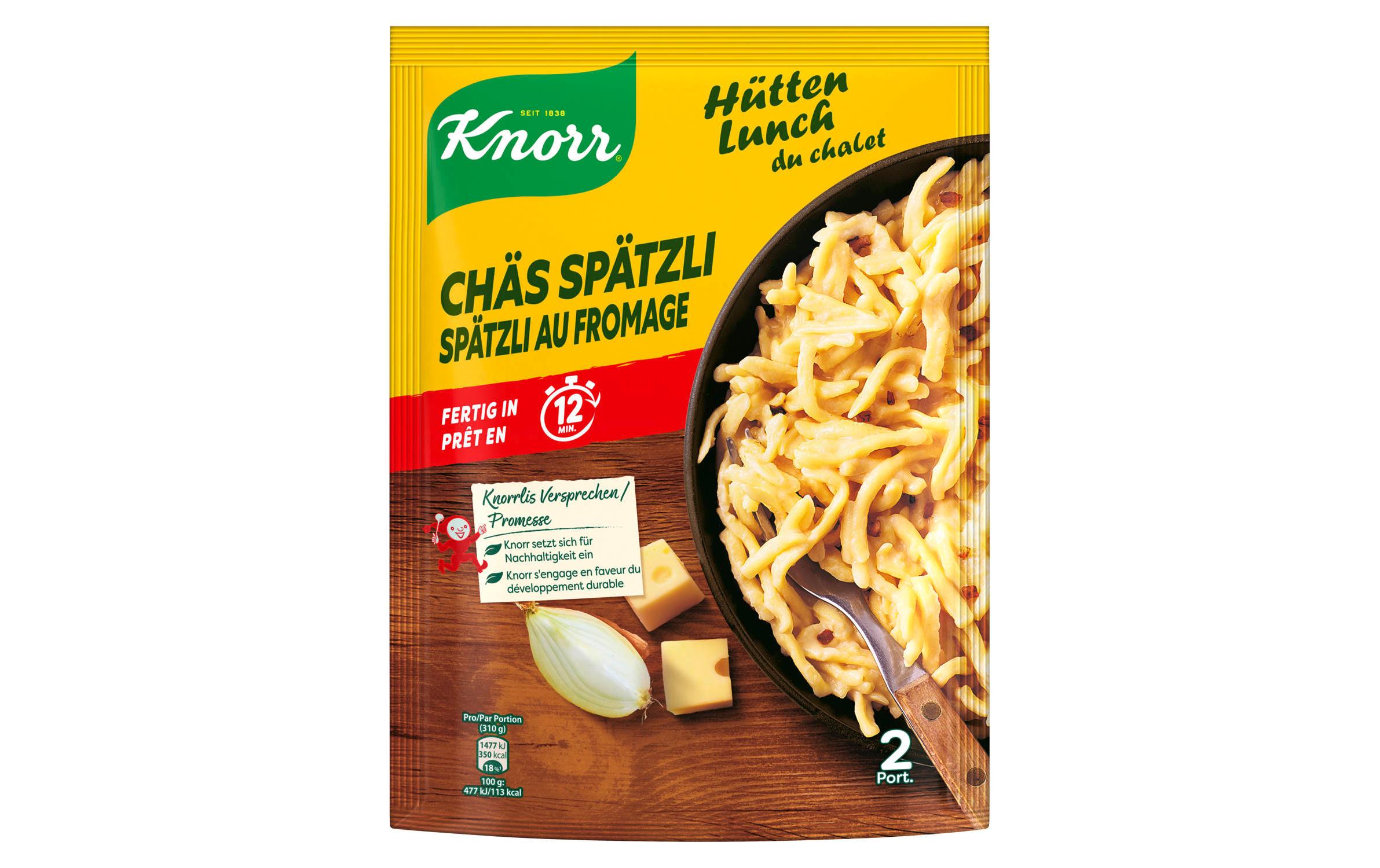 Knorr Hütten Lunch Chäs Spätzli 2 Portionen Knorr Hütten Lunch Chäs Spätzli 2 Portionen
