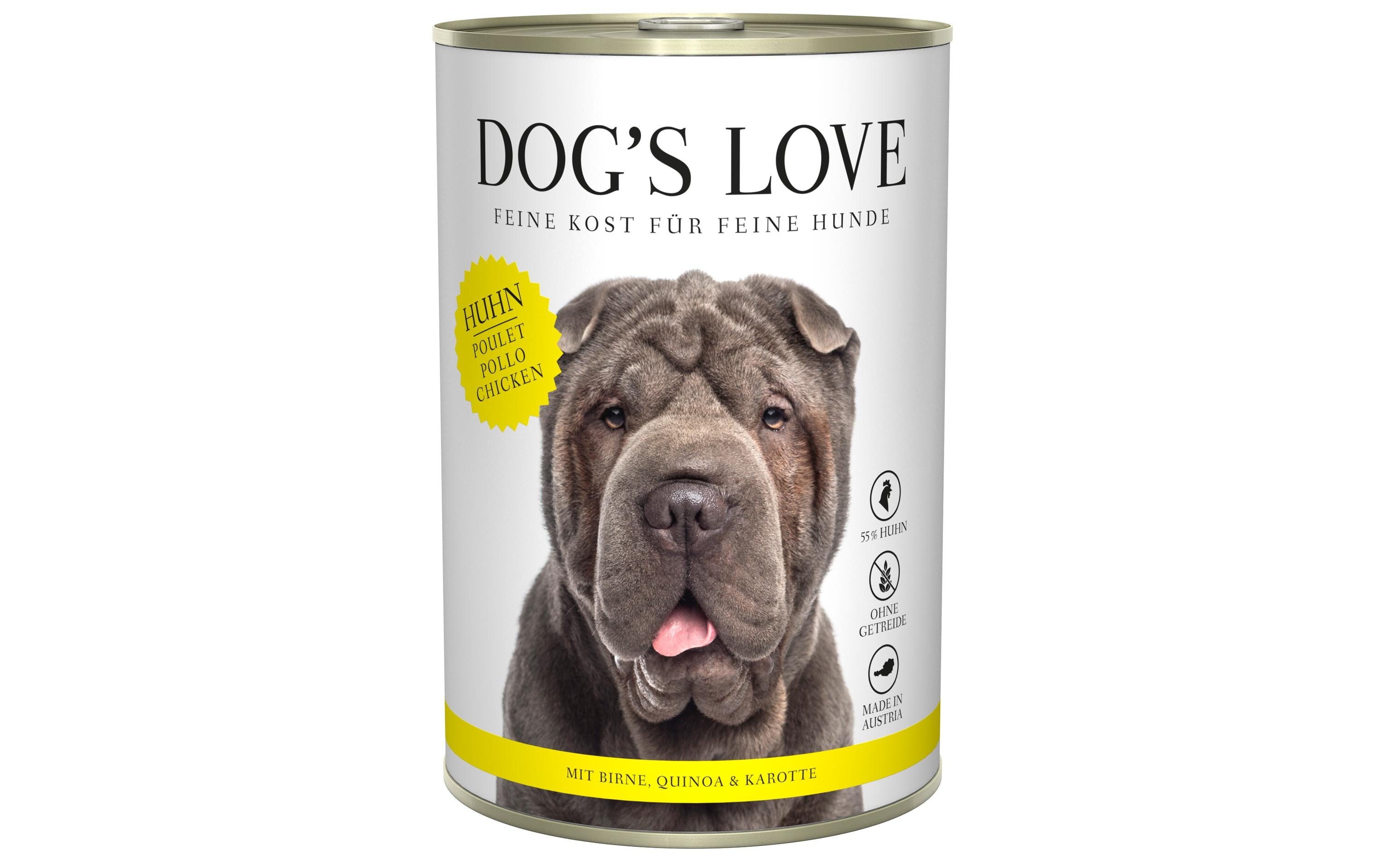 Dog's Love Nassfutter Adult Huhn, 400 g