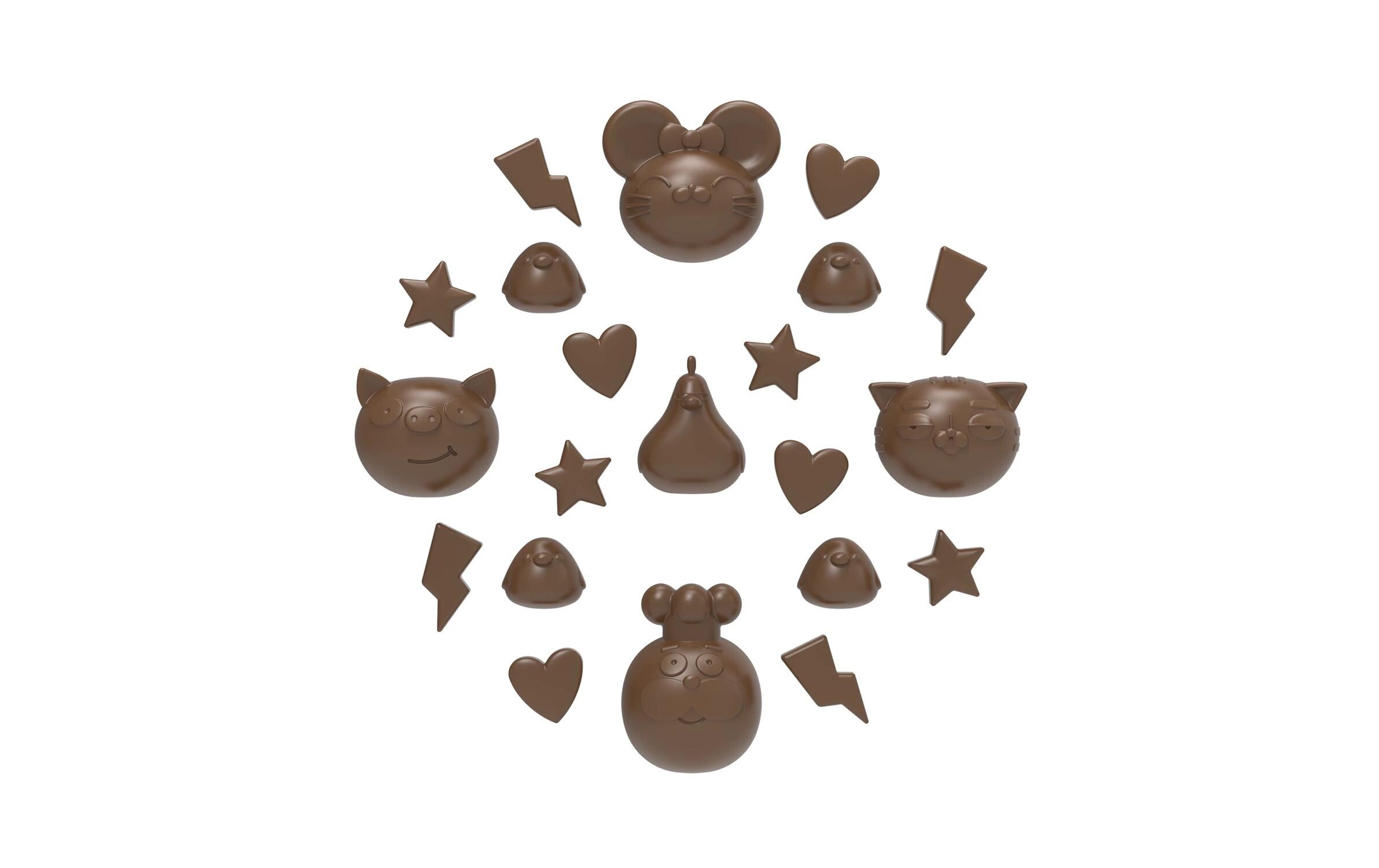 Chefclub Schokoladenform Lila