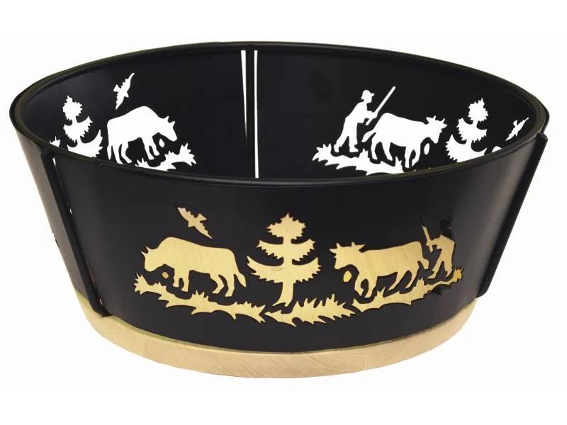 Heidi Cheese Line Fondue-Brotkorb Alpes Ø 25 cm Braun/Schwarz Heidi Cheese Line Fondue-Brotkorb Alpes Ø 25 cm Braun/Schwarz