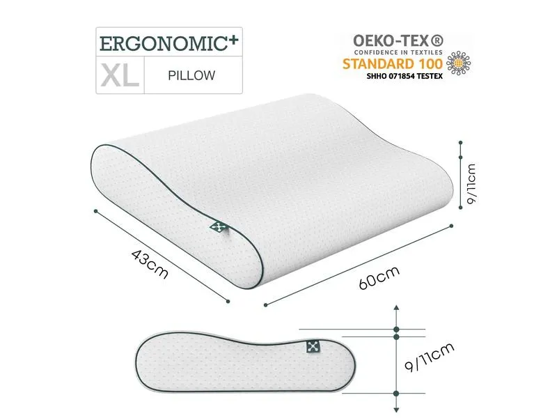 Smartsleep Nackenkissen Ergonomic + 60 x 43 cm
