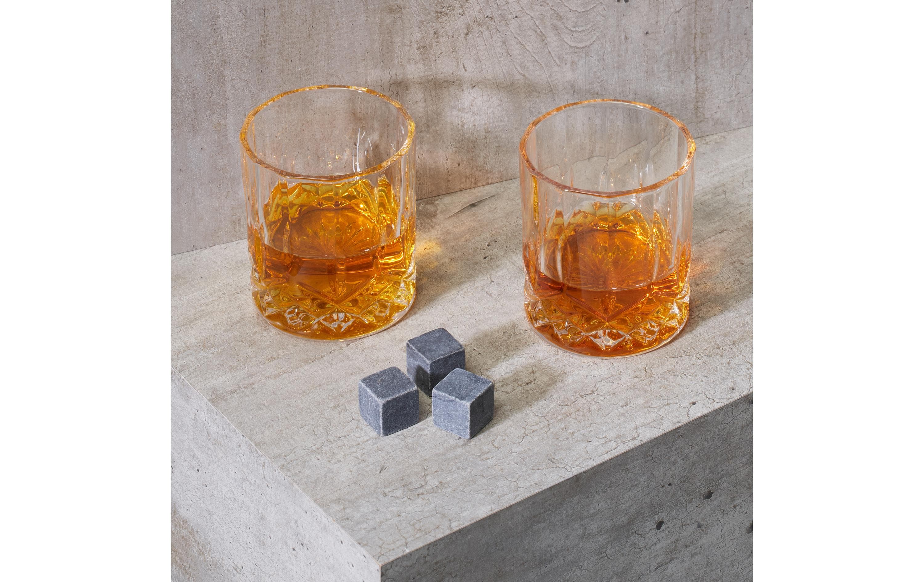 relaxdays Whiskyglas Set 4 Stück, 300 ml