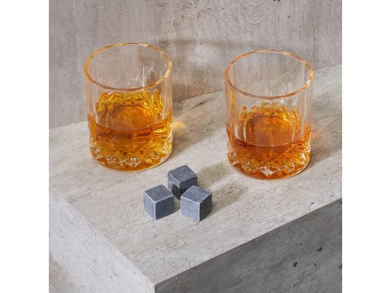relaxdays Whiskyglas Set 4 Stück, 300 ml