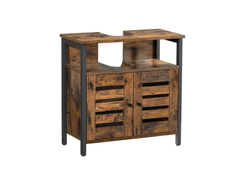 VASAGLE Waschbeckenunterschrank 60 x 60 cm, Braun VASAGLE Waschbeckenunterschrank 60 x 60 cm, Braun