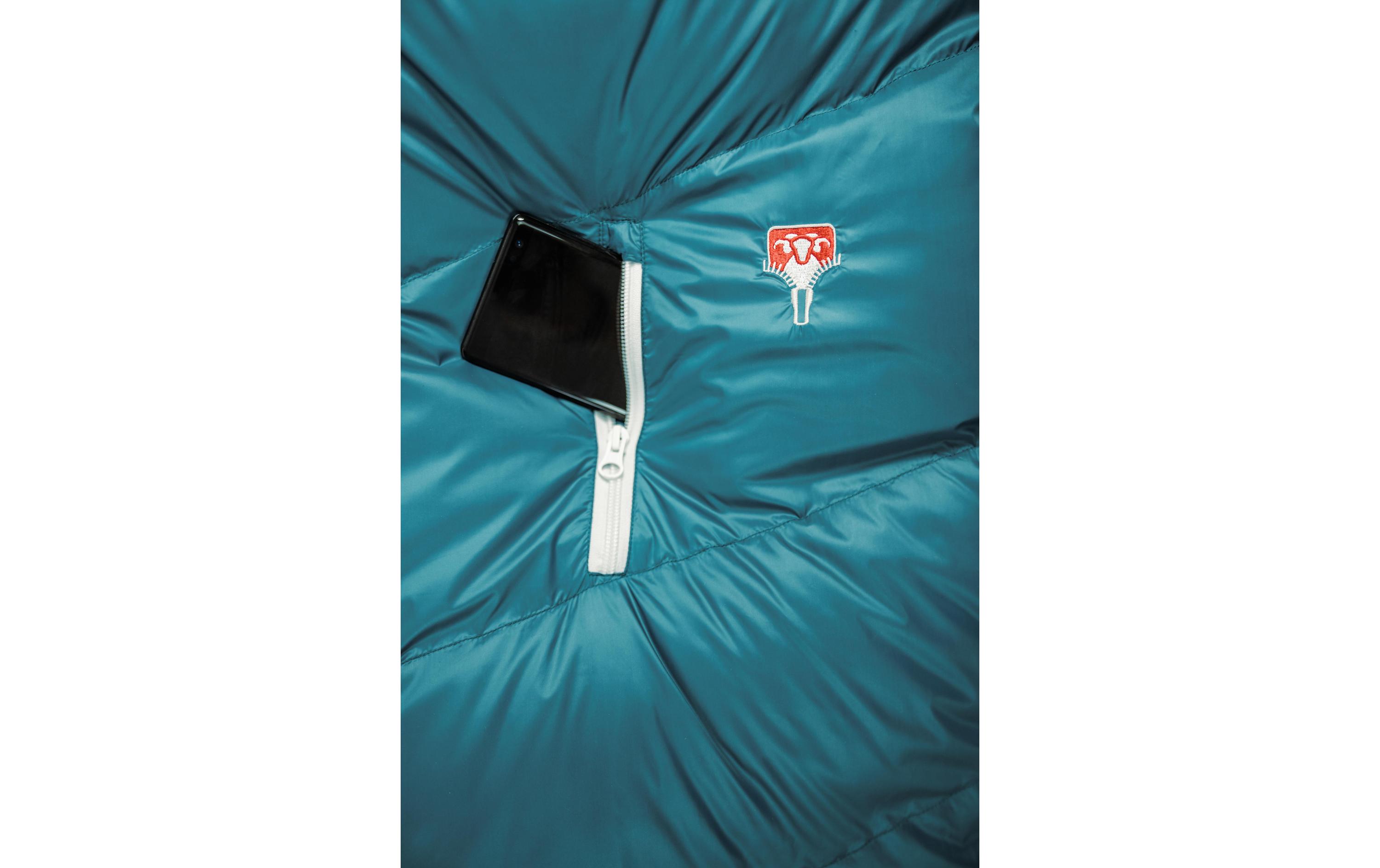 Grüezi Bag Schlafsack Biopod DownWool Subzero 175 Nylon, Autumn Blue