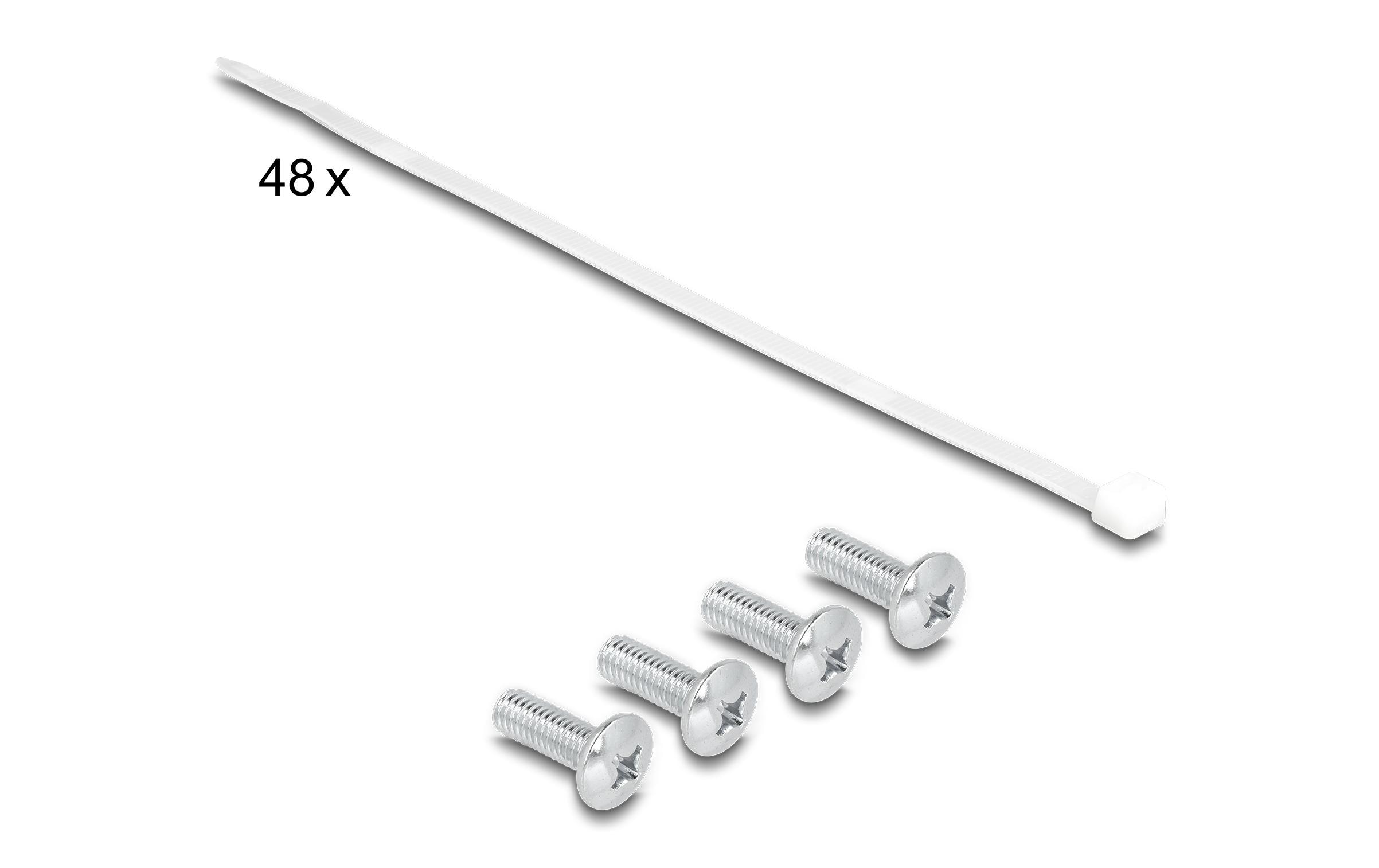 Delock Patchpanel Keystone 48 Port 2 HE 19 Rack