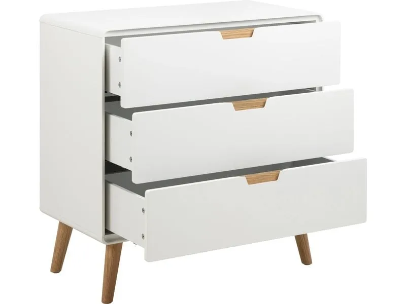 AC Design Kommode Lowell 80 x 80 cm, Weiss AC Design Kommode Lowell 80 x 80 cm, Weiss