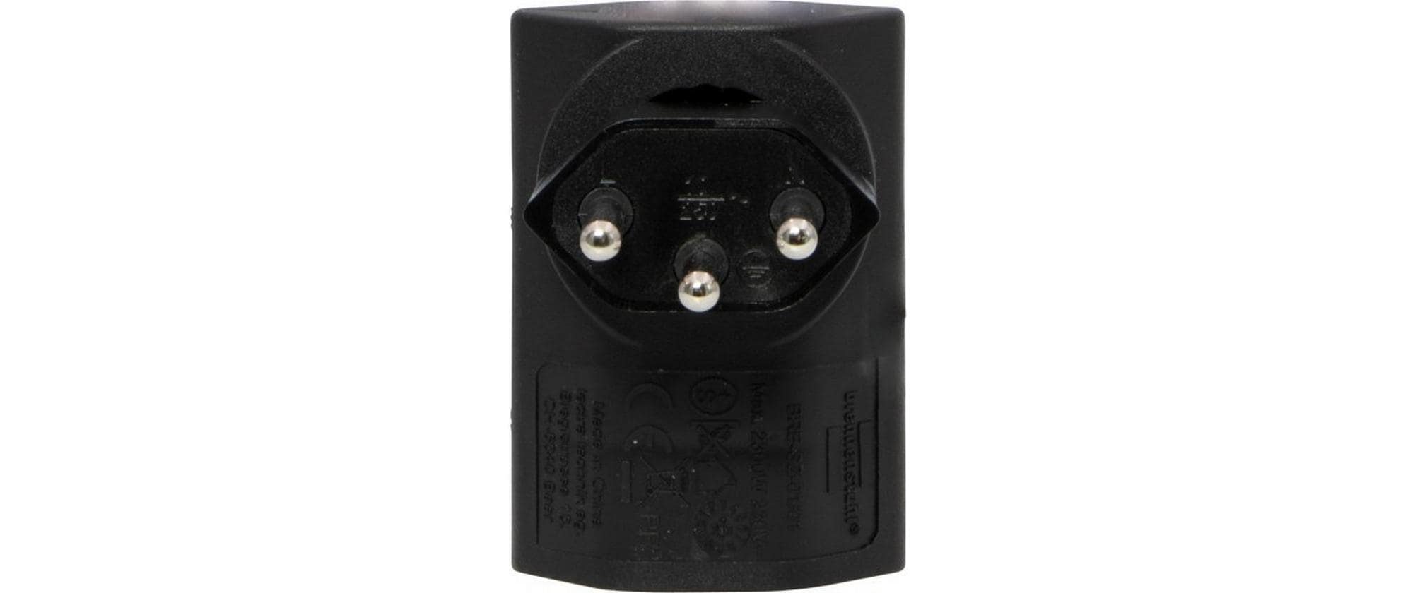 Brennenstuhl Flachstecker 1 x T13, 300° drehbar, flach, Schwarz