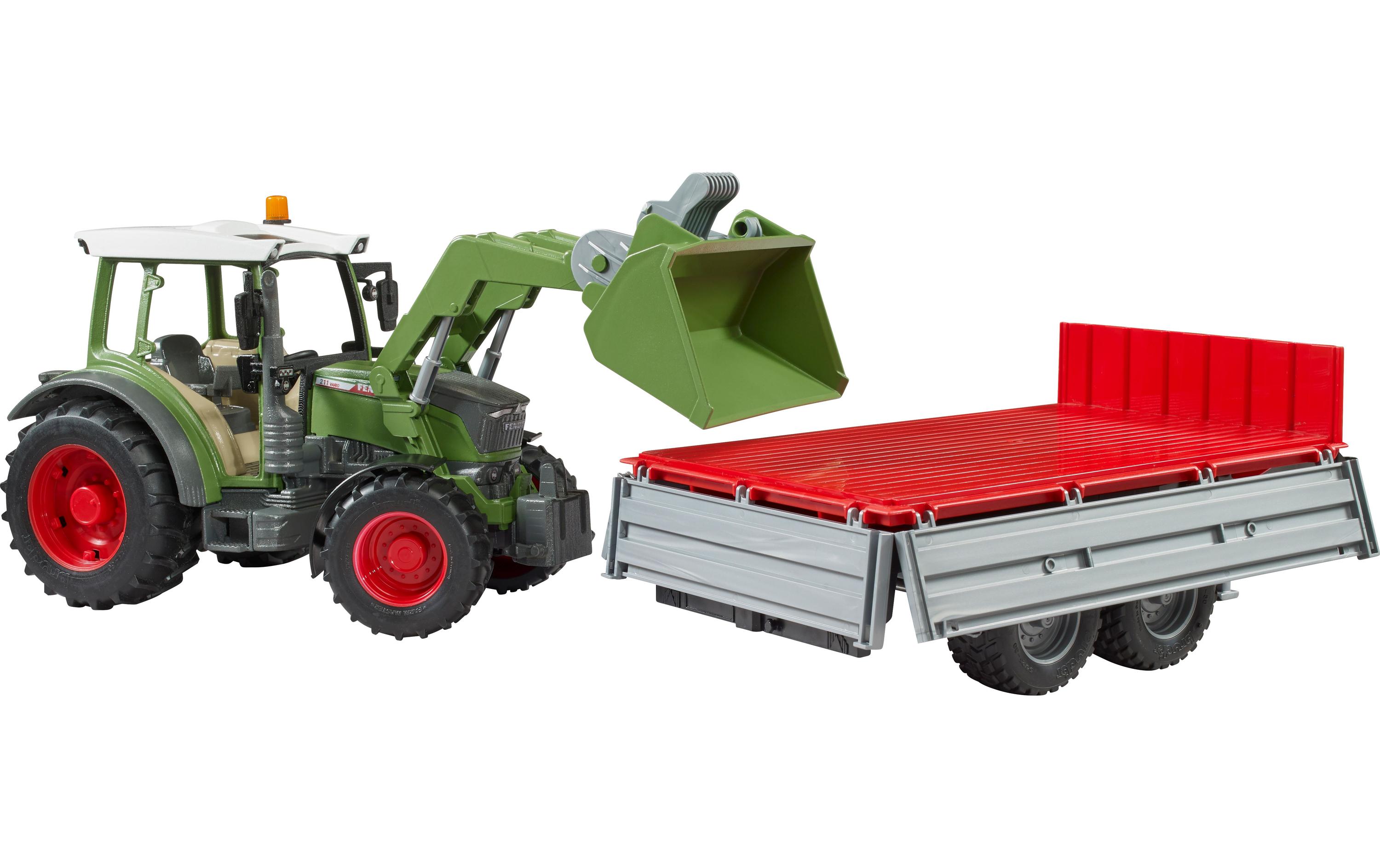 Bruder Spielwaren Track Builder Fendt Vario 211 mit Frontlader