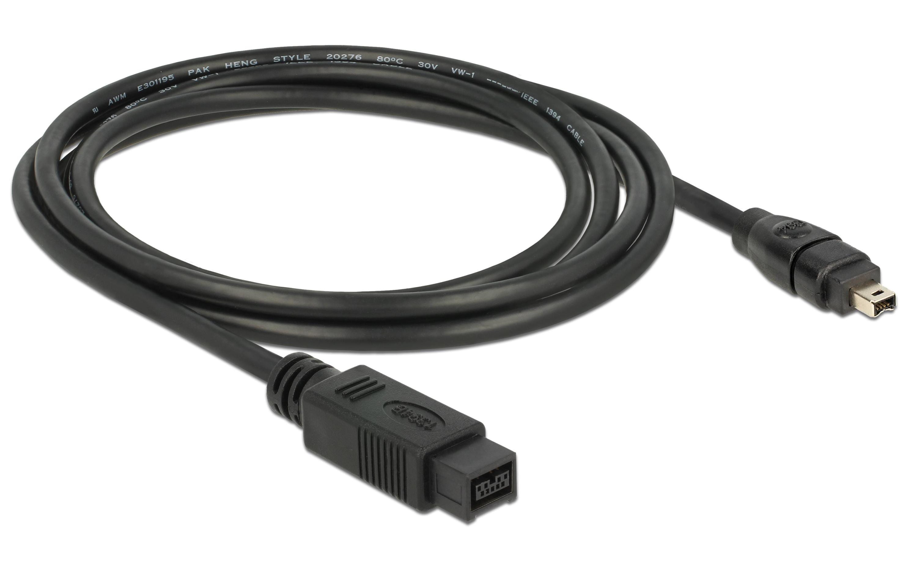 Delock FireWire-Kabel 400Mbps 9Pin-4Pin 2 m Delock FireWire-Kabel 400Mbps 9Pin-4Pin 2 m
