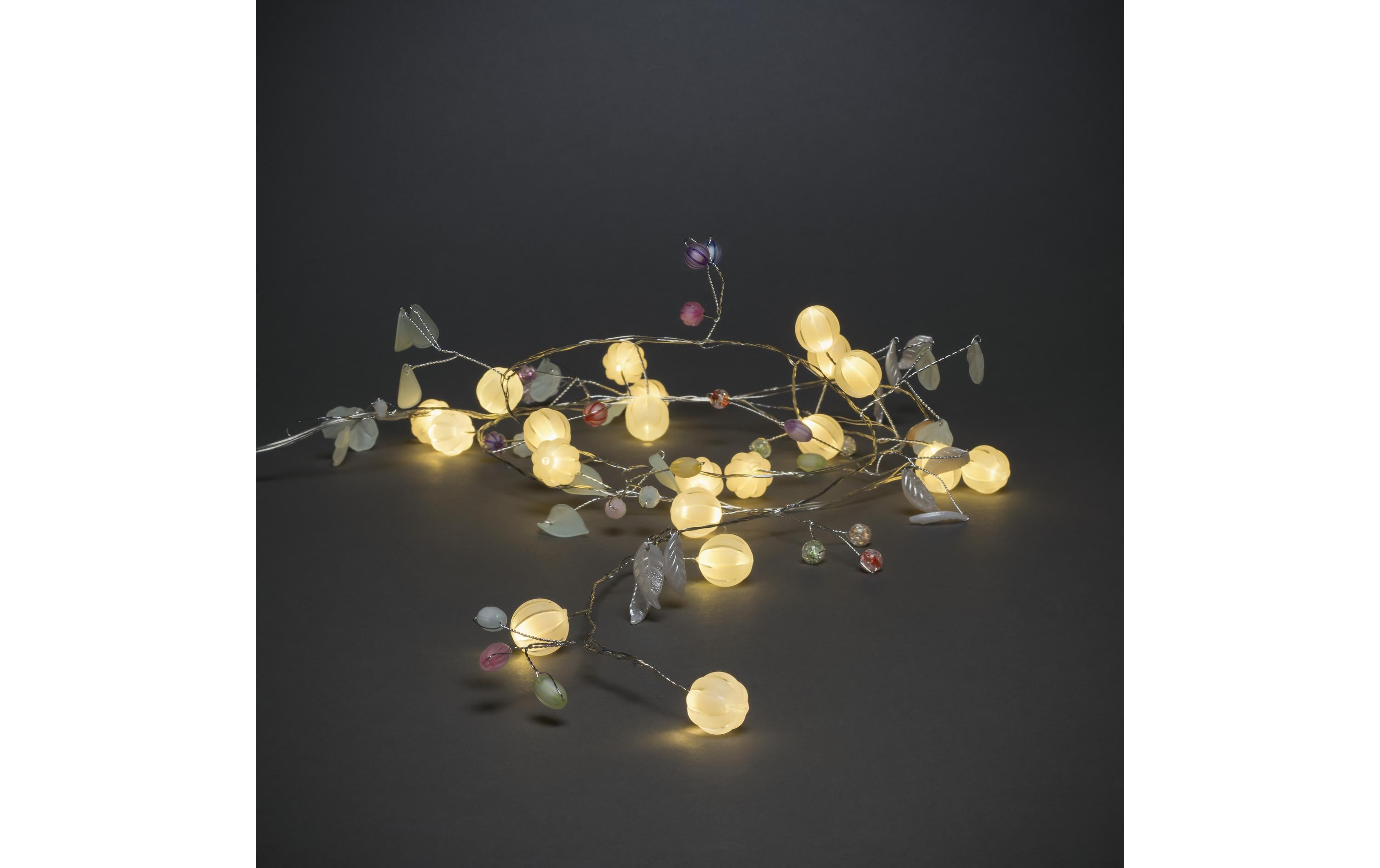 Konstsmide LED Lichterkette Blätter/Beeren, 20 Lampen Konstsmide LED Lichterkette Blätter/Beeren, 20 Lampen