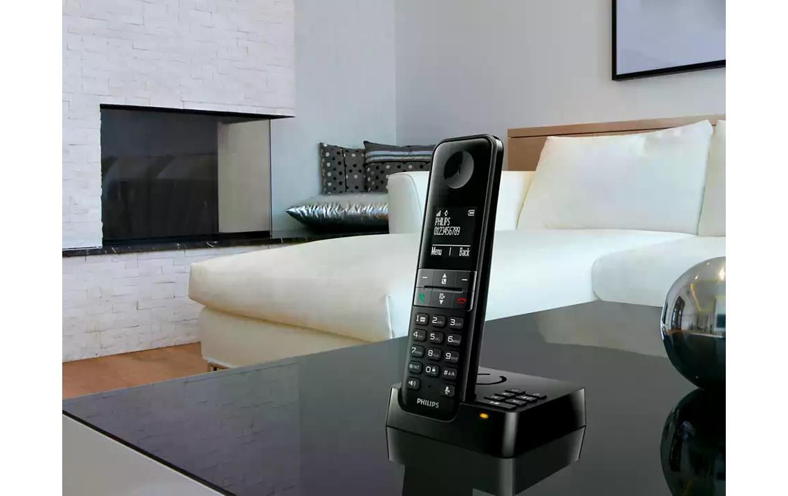 Philips Schnurlostelefon D4751B Schwarz Philips Schnurlostelefon D4751B Schwarz