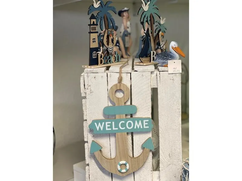Dameco Wanddekoration Anker Welcome 30 cm Dameco Wanddekoration Anker Welcome 30 cm