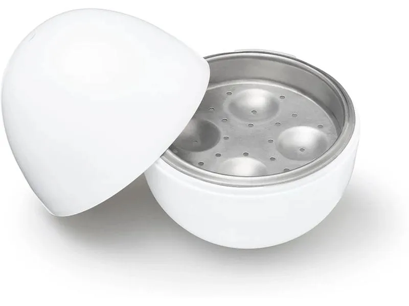 GOURMETmaxx GOURMETmaxx Mikrowellen-Eierkocher weiss für 4 Eier Weiss