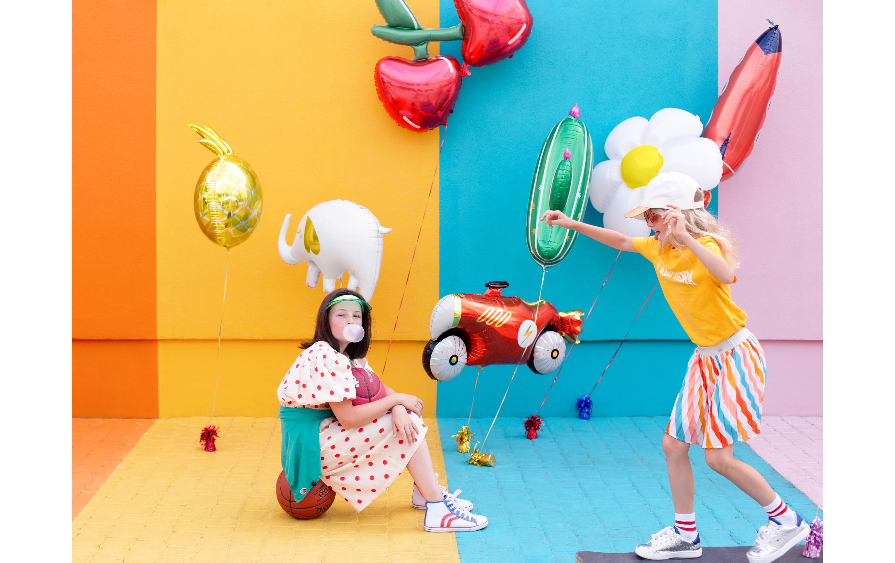 Partydeco Folienballon Car Rot