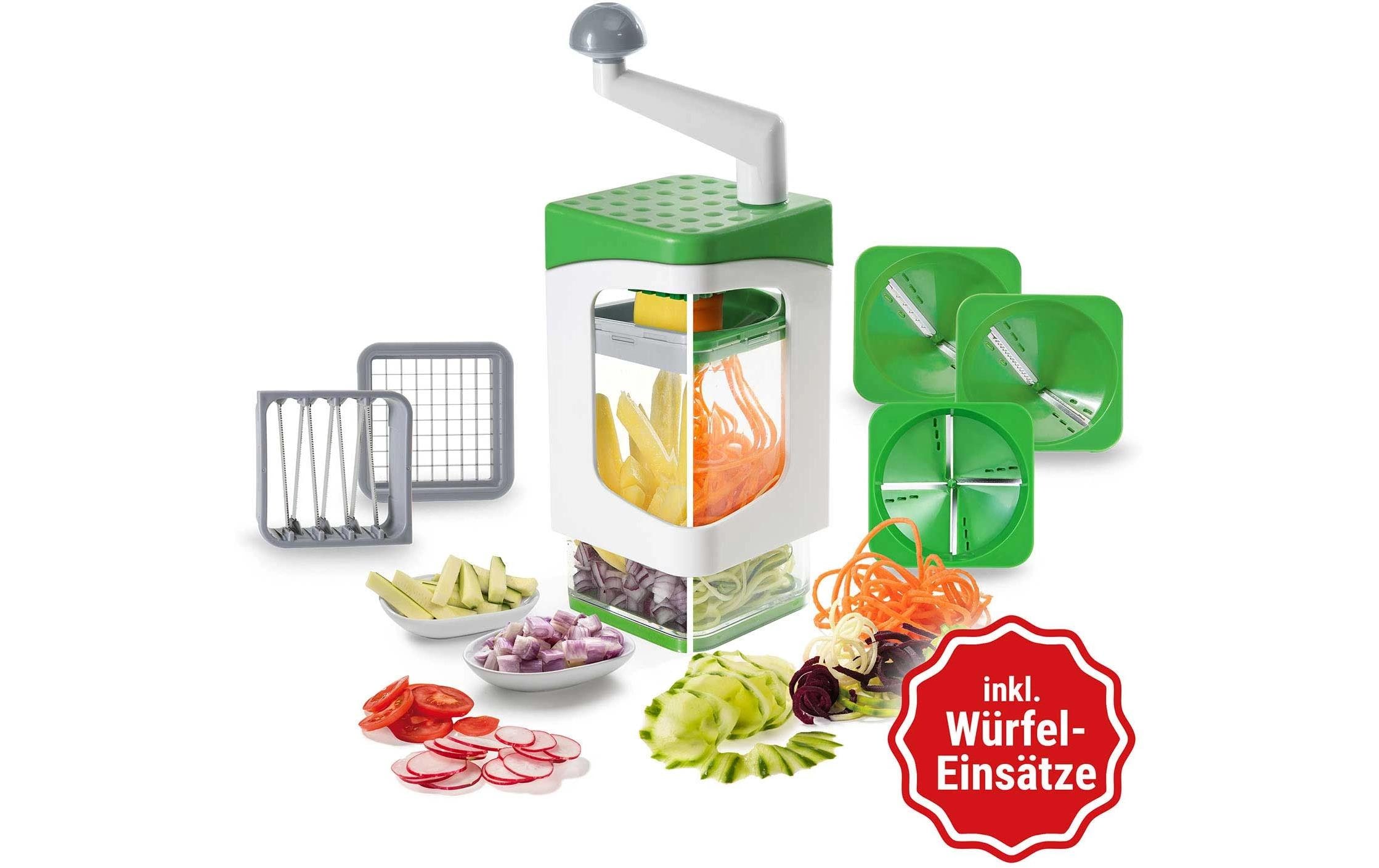 Genius Gemüseschneider Nicer Dicer Julietti 13-teilig, Grün/Weiss
