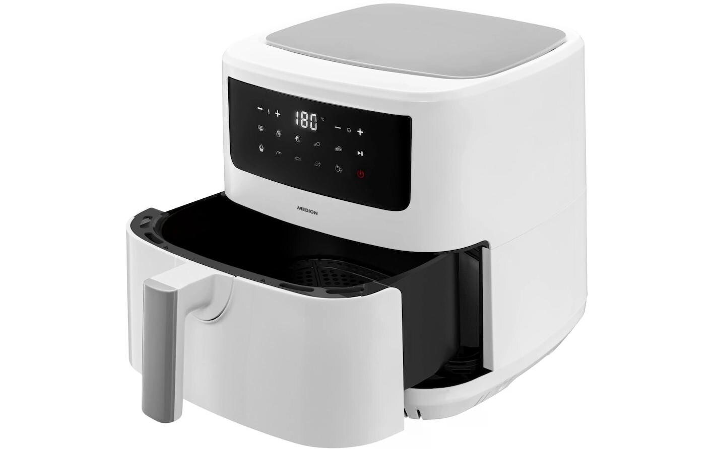 Medion Heissluft-Fritteuse MD 11750 7.2 l, Weiss Medion Heissluft-Fritteuse MD 11750 7.2 l, Weiss