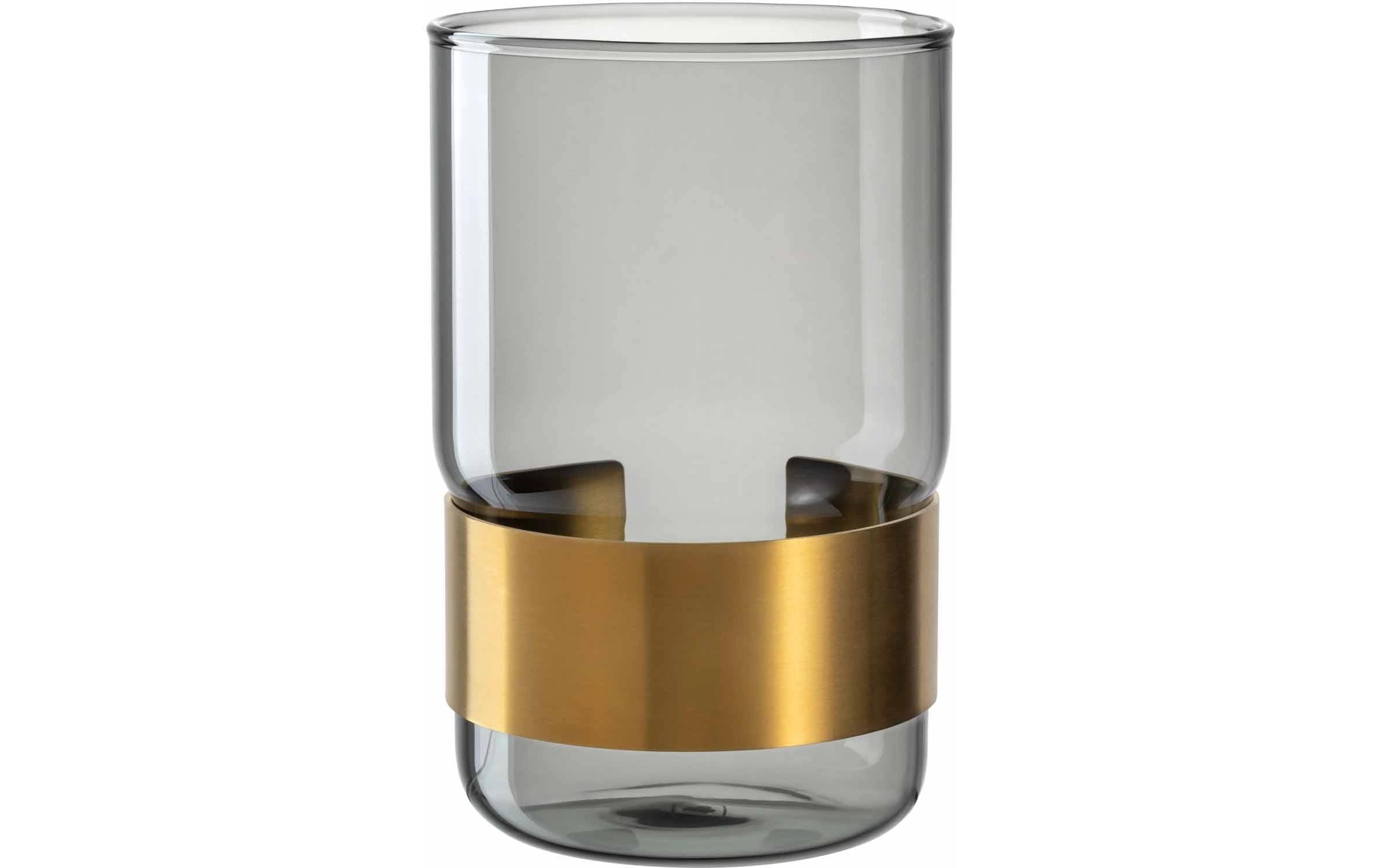 Leonardo Vase Silenzio 15 cm, Gold/Transparent