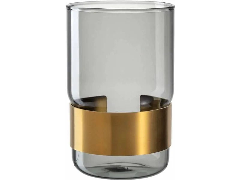 Leonardo Vase Silenzio 15 cm, Gold/Transparent Leonardo Vase Silenzio 15 cm, Gold/Transparent