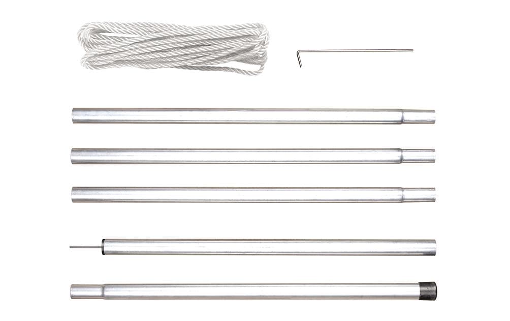 Perel Stangensatz 2.5 m, mit Spannleinen,