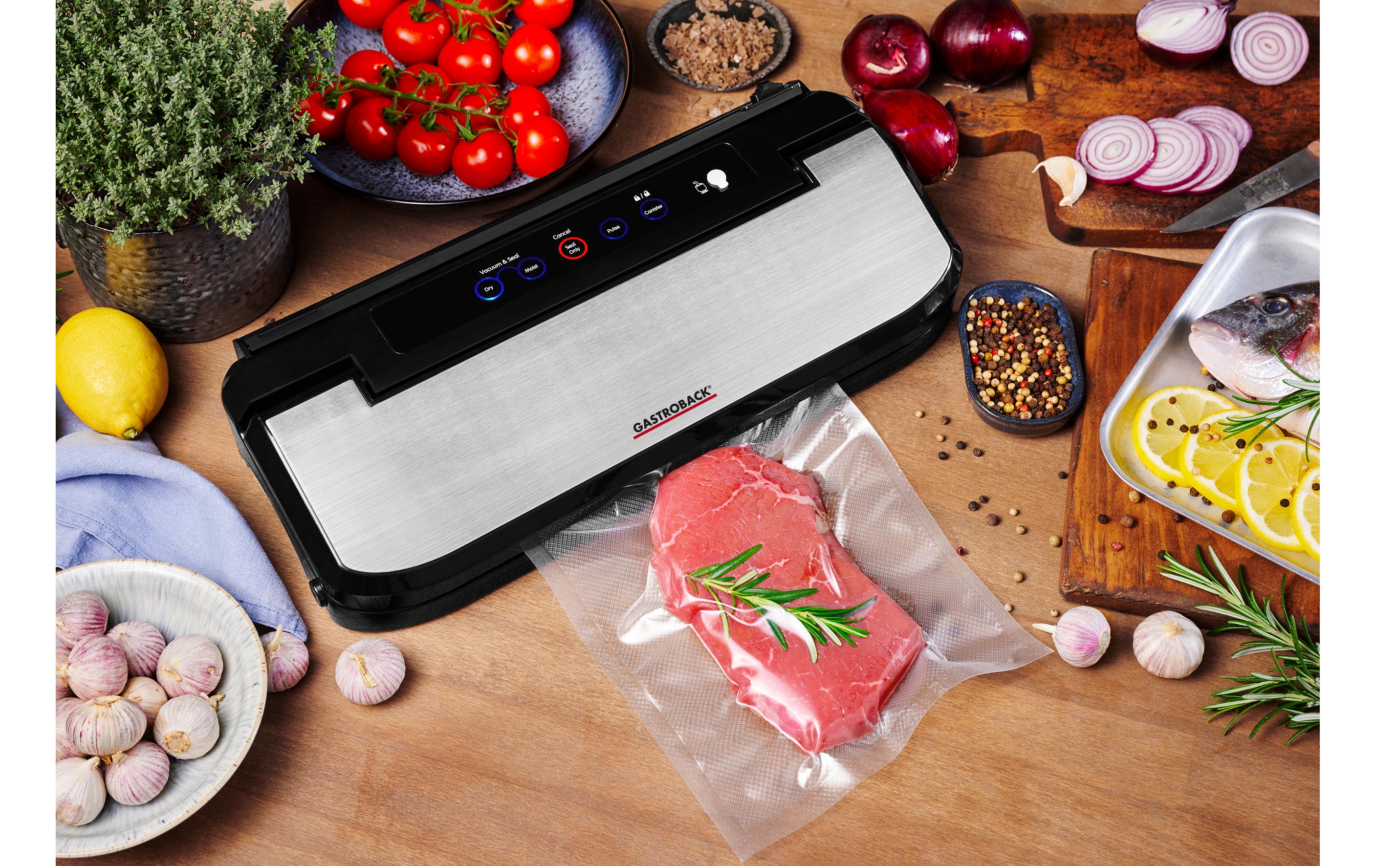Gastroback Vakuumiergerät Basic 46009 Schwarz/Silber Gastroback Vakuumiergerät Basic 46009 Schwarz/Silber
