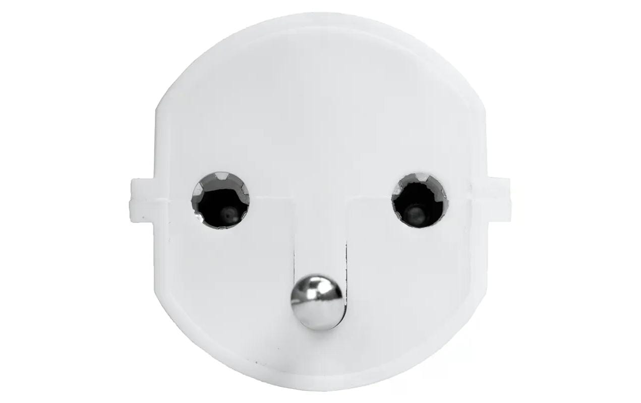 STEFFEN Fixadapter Deutschland CEE7/7 auf Schweiz T12 3-polig, Weiss